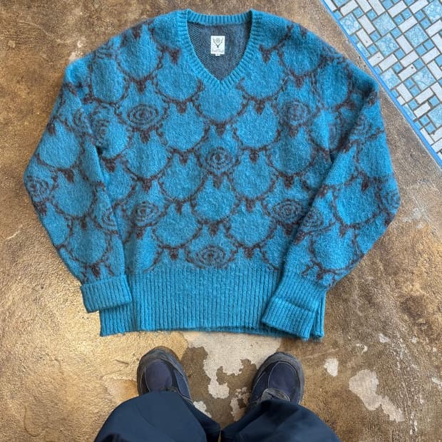 South2 West8 Mohair V-Neck Knit