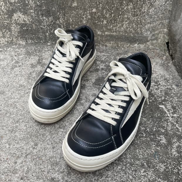 [40] Rick Owens Vintage 레더 스니커즈 (260)