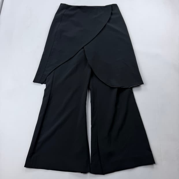 더티스 레이어드 랩 스커트 슬랙스