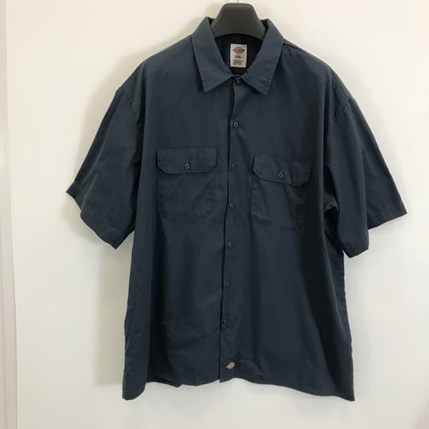 디키즈 워크셔츠 반팔셔츠 차콜 [2XL]