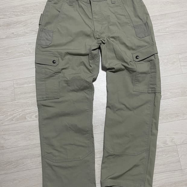 칼하트 릴렉스 핏 립스탑 카고 바지 올리브 32