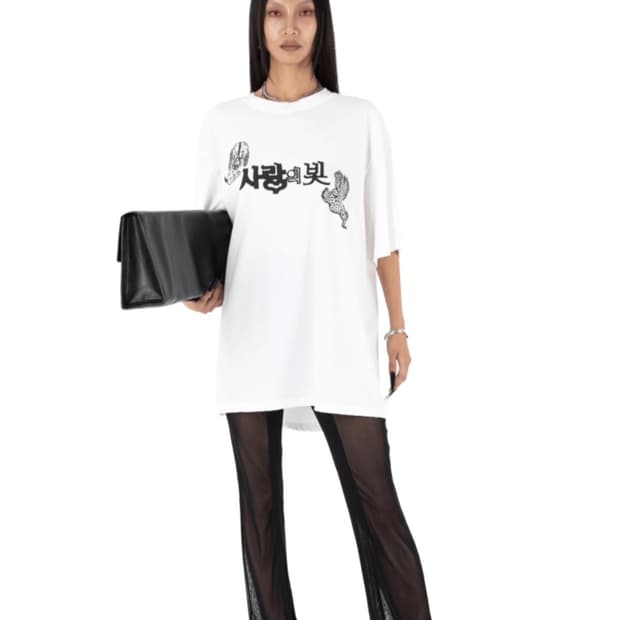 604서비스 반팔티 블랙 XL