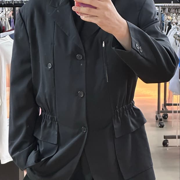 90s Y’s for men Yohji Yamamoto 울 개더 블레이저