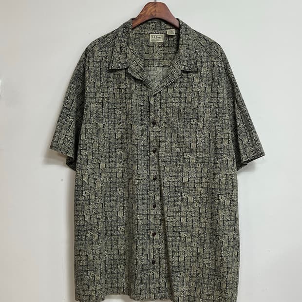 빈티지 L.L.Bean 패턴 셔츠