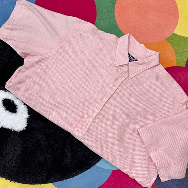 챕스 랄프로렌 체크 반팔셔츠