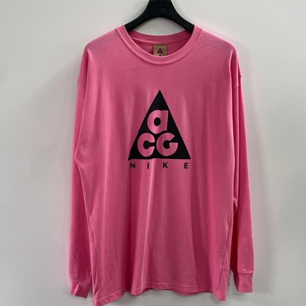 나이키 ACG 핑크 롱슬리브 긴팔티 (on.181)