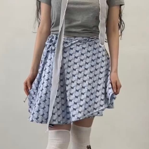 샬롬클럽 랩스커트