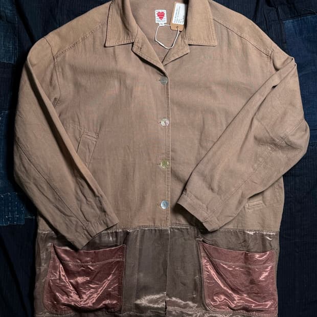 00‘s 히든 하트 실크 패널 초어 자켓 M