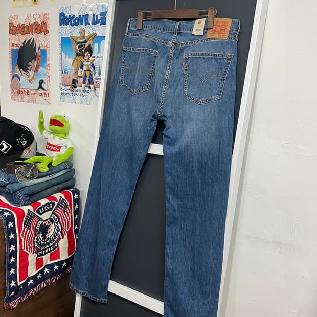 Levis 리바이스 505 레귤러 스트레이트 데님 팬츠