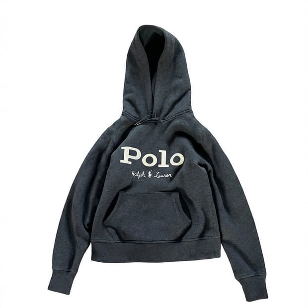 POLO 폴로 세미크롭 후드티 