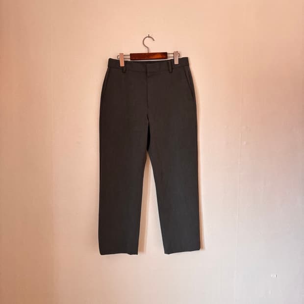 드로우핏 XL 그레이 슬랙스 팬츠 바지 허리 밴딩 미니멀