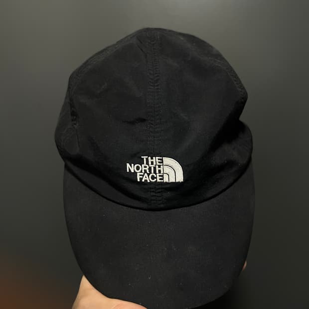 노스페이스 블랙/핑크 나일론볼캡