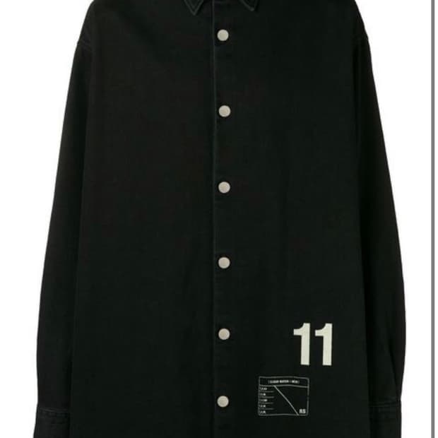 (희귀매물/아이유 착용)라프시몬스 오버사이즈 데님 셔츠 자켓