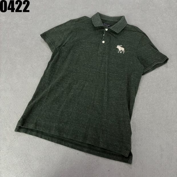 아베크롬비 카키색 반팔 폴로티 L