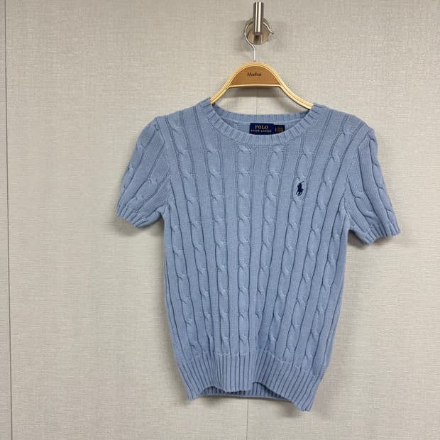 폴로 랄프로렌 케이블 반팔니트