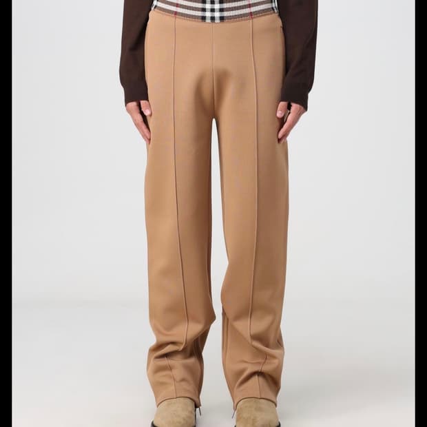 23FW 버버리 다니엘리 체크 트리밍 트랙팬츠 M 