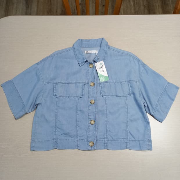 S85-M90 새상품 JASON WU 리오셀100% 크롭티 M-20