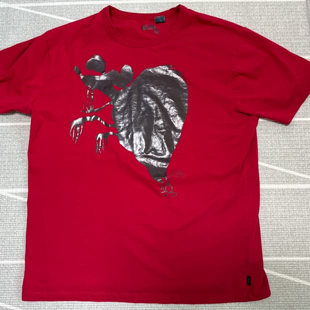 빈티지 FUCk 마우스 프린트 반팔티