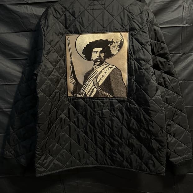 슈프림 에밀리아노 사파타 퀼팅 자켓 블랙