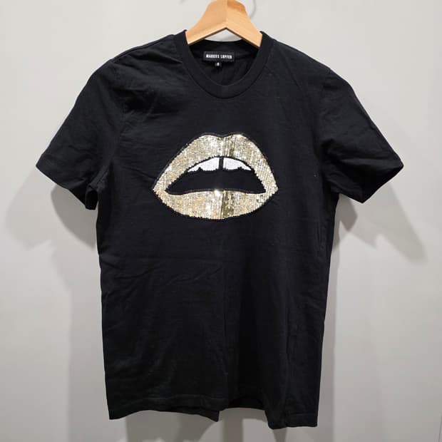 마커스루퍼 골드 시퀸립 반팔 티셔츠 (정품)