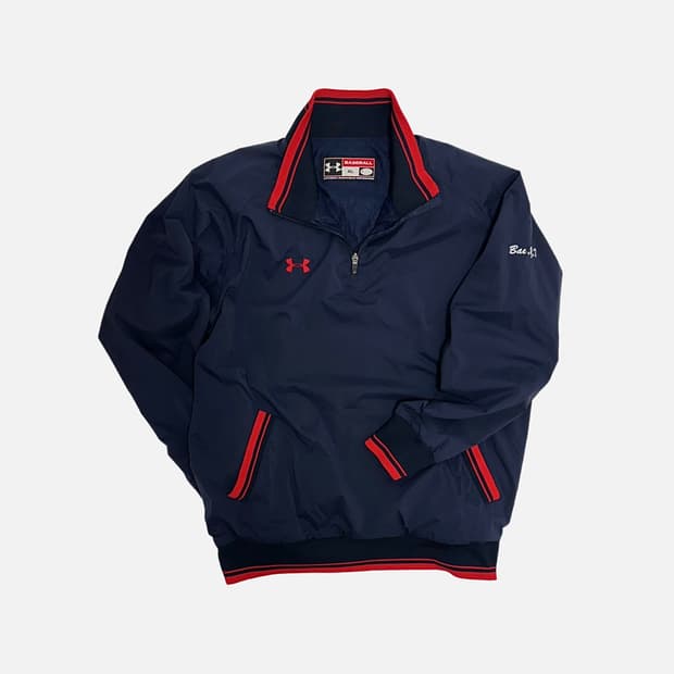 언더아머 베이스볼 기모 아노락 바람막이