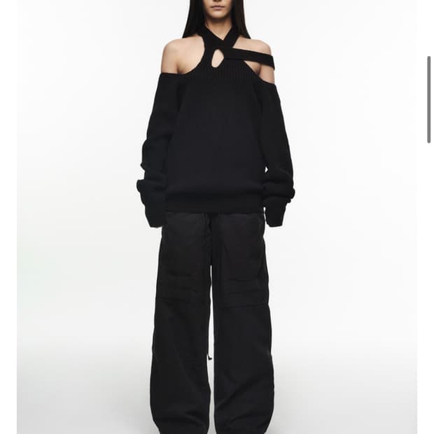 나체 오버랩 핀턱 팬츠 2