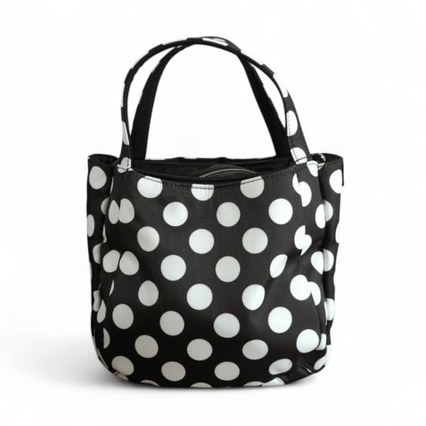 요지 야마모토 Y'SACCS x 키무라 타에 폴카 도트 토트백