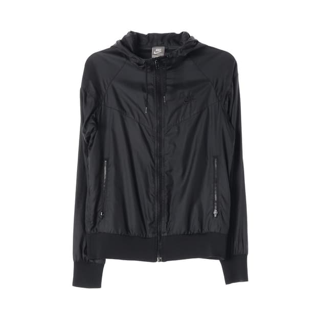 나이키 블랙 집업 후드 바람막이 L