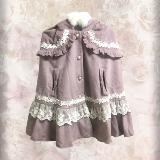 초희귀 엑시즈팜 히메갸루 라떼갸루 케이프 코트 빈티지 리즈리사 모리걸