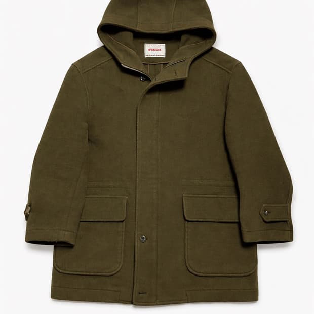 JPN 90s~00s 일본 빈티지 맥그리거 헤비울 후드 코트 카키 M