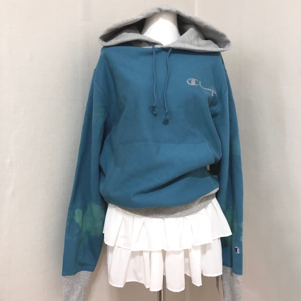 챔피온 청록색 올드스쿨 후디 L