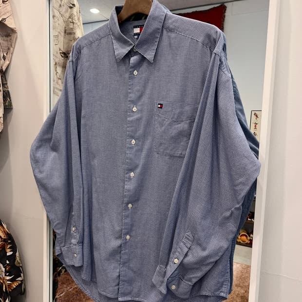 90s Tommy Hilfiger 타미힐피거 잔체크 셔츠