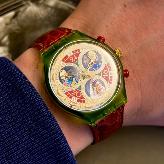 94년판) 빈티지 스와치 크로노 Russian Treasury