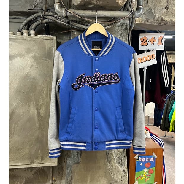 엠엘비 배색 바시티 자켓 블루 95  #csz3691