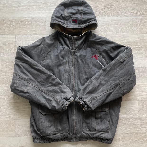 푸부 FUBU 리버시블 카모/흑청 자켓