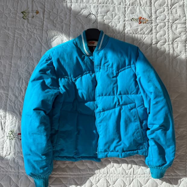 COMFY 70s-90s OG Made in USA 스카이블루 다운 자켓