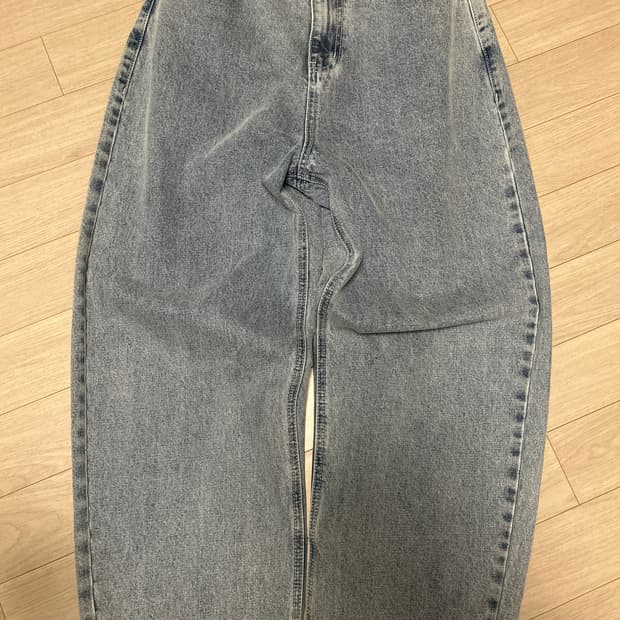 토피 벌룬핏 데님 와이드 팬츠