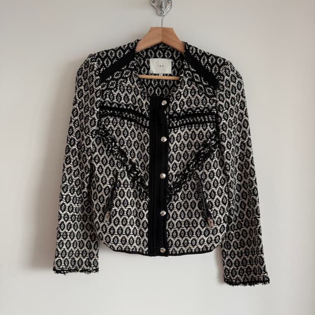 이로(IRO) 패턴 자켓(POLAND, LAMPO ZIP)