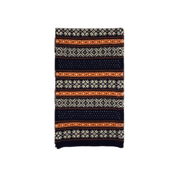 fair isle knit muffler