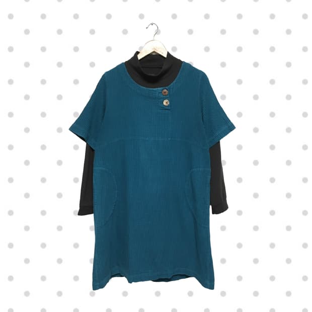 vintage corduroy dress & top set