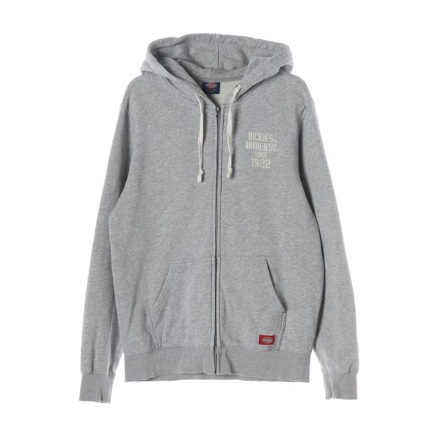 디키즈 그레이 빈티지 레터링 후드 집업 M