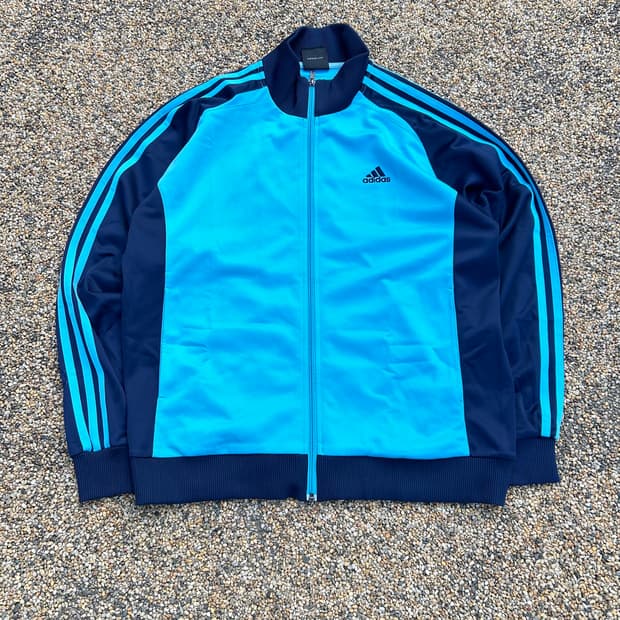 아디다스 스포티 스카이블루 져지