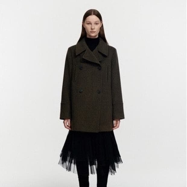 버뮬라 burmula 울 피코트 반코트 브라운