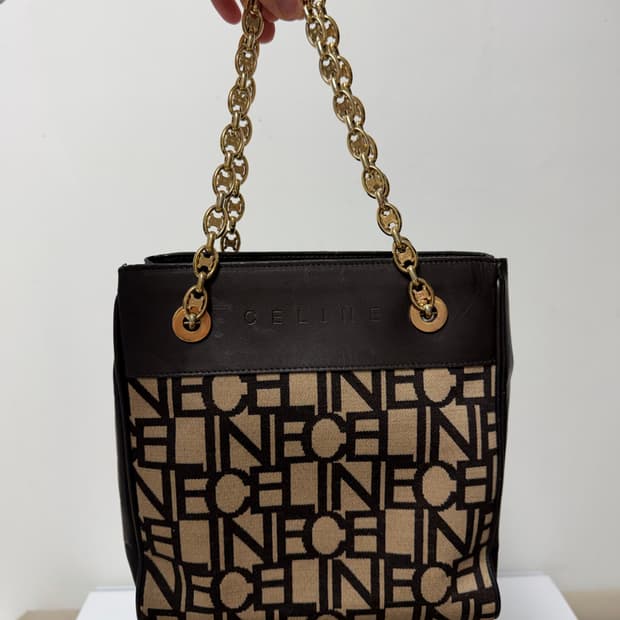 [정품] 셀린 트리옴피 백 체인 숄더 핸드백