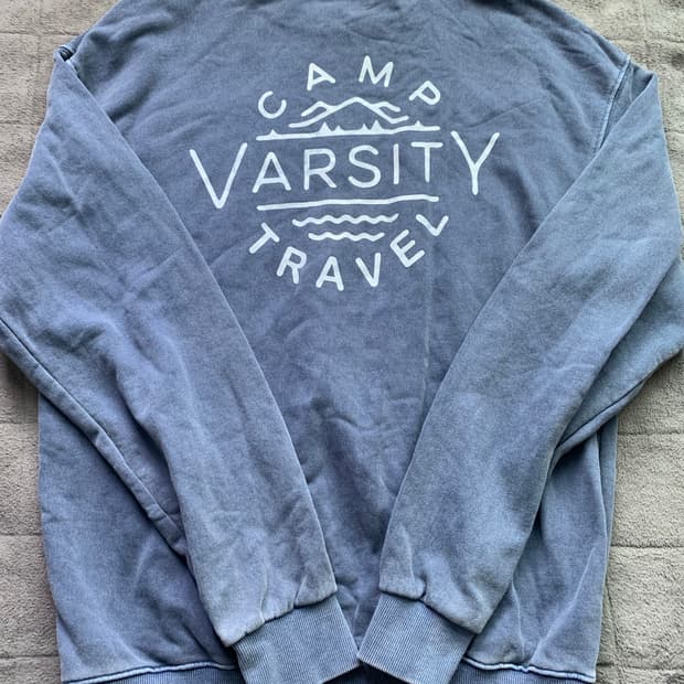 트래블 캠프 바시티 피그먼트 맨투맨 M