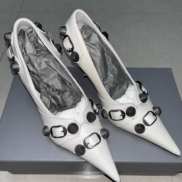 BALENCIAGA Cagole embellished leather pu