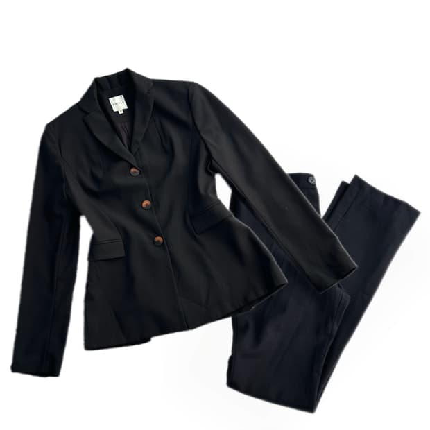 Woman black basic  suit set up 