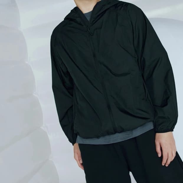 초경량 바람막이 블랙