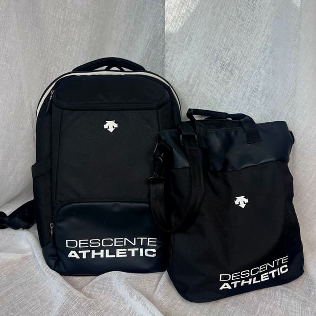 데상트 애슬레틱 백팩 + 보조가방(신주머니)세트