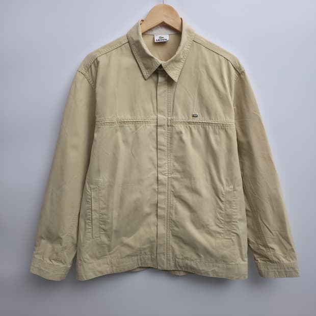 [XL] 라코스테 베이지 코튼 자켓